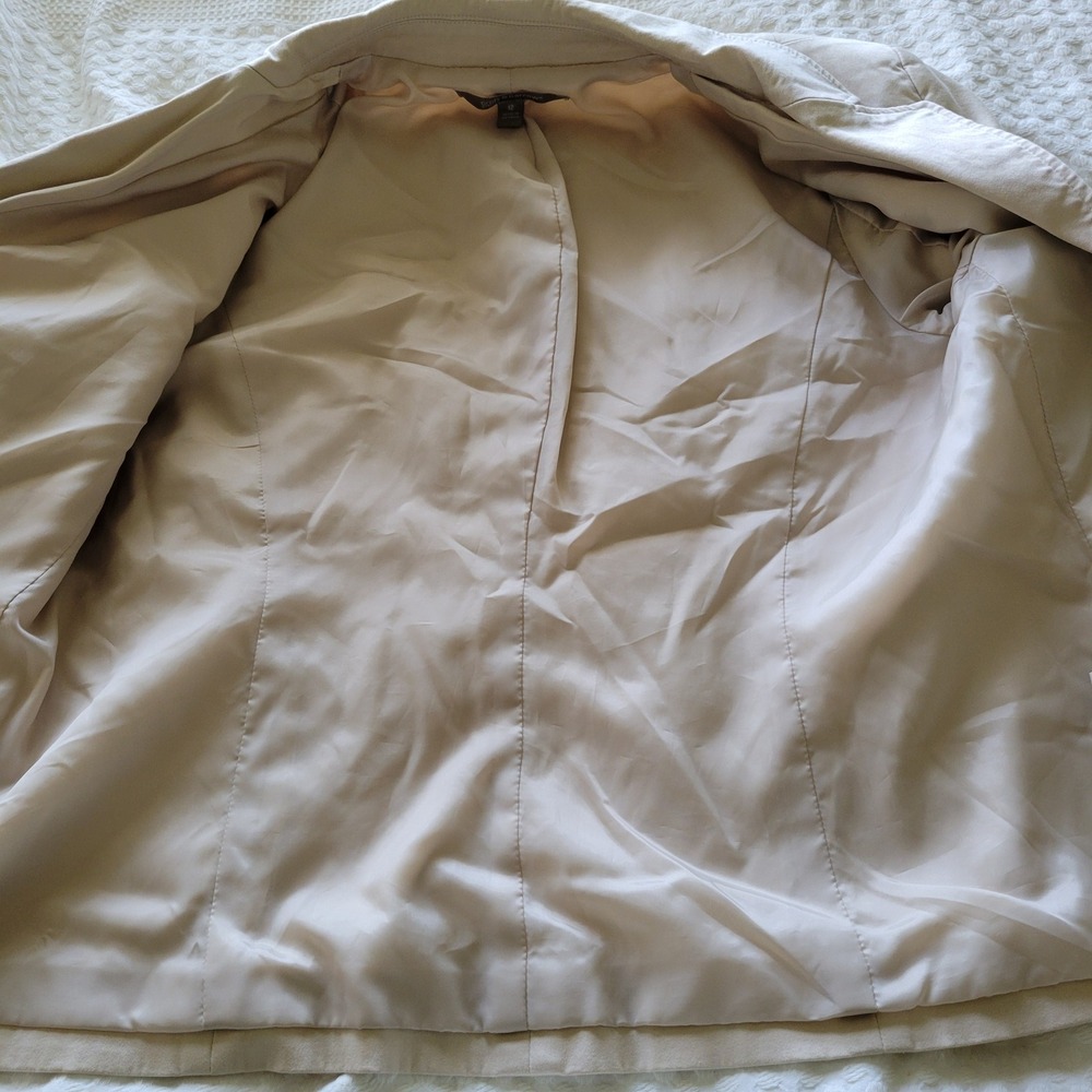 Croft & Barrow Womens‎ Beige Tan Stretch Cotton Blazer Jacket Size 12 RN73277 - Picture 9 of 10